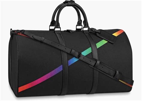 lv holdall black|Keepall Bandoulière 50 Taiga Leather .